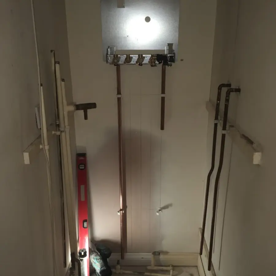 Bathroom plumbing completed by The Plumb Doctor